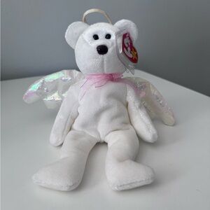 TY Beanie Baby Halo the Bear 1998 - Rare, Retired, Brown Nose with Errors& Halo2